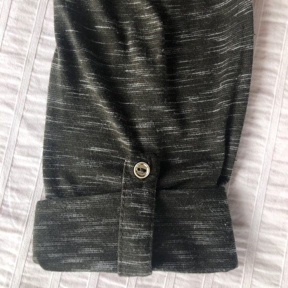 Suzy Shier Long Sleeve Forest Green Shirt - Picture 4 of 10